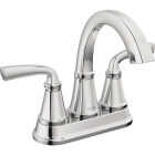 Delta Geist Chrome 2-Handle Lever Centerset Bathroom Faucet Image 1