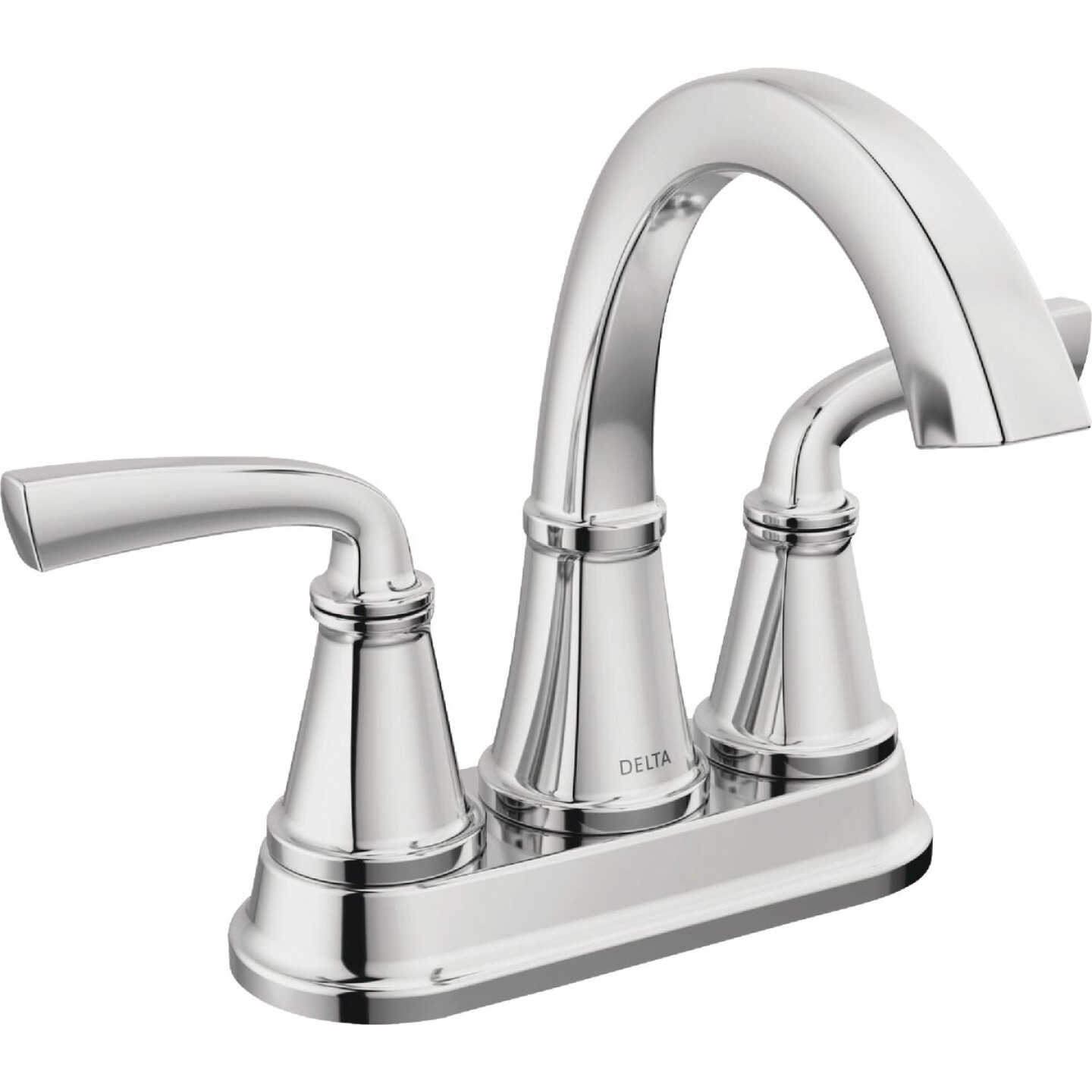 Delta Geist Chrome 2-Handle Lever Centerset Bathroom Faucet Image 1