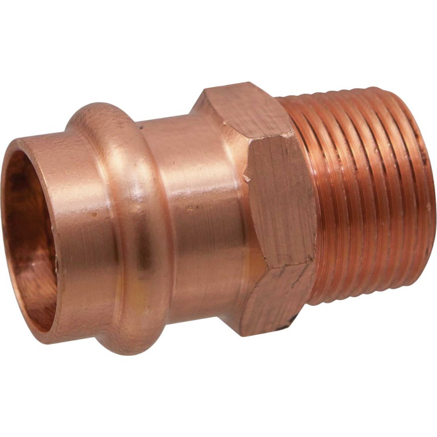 NIBCO 1/2 In. Press x 1/2 In. Male Copper Adapter (10-Pack) Image 1