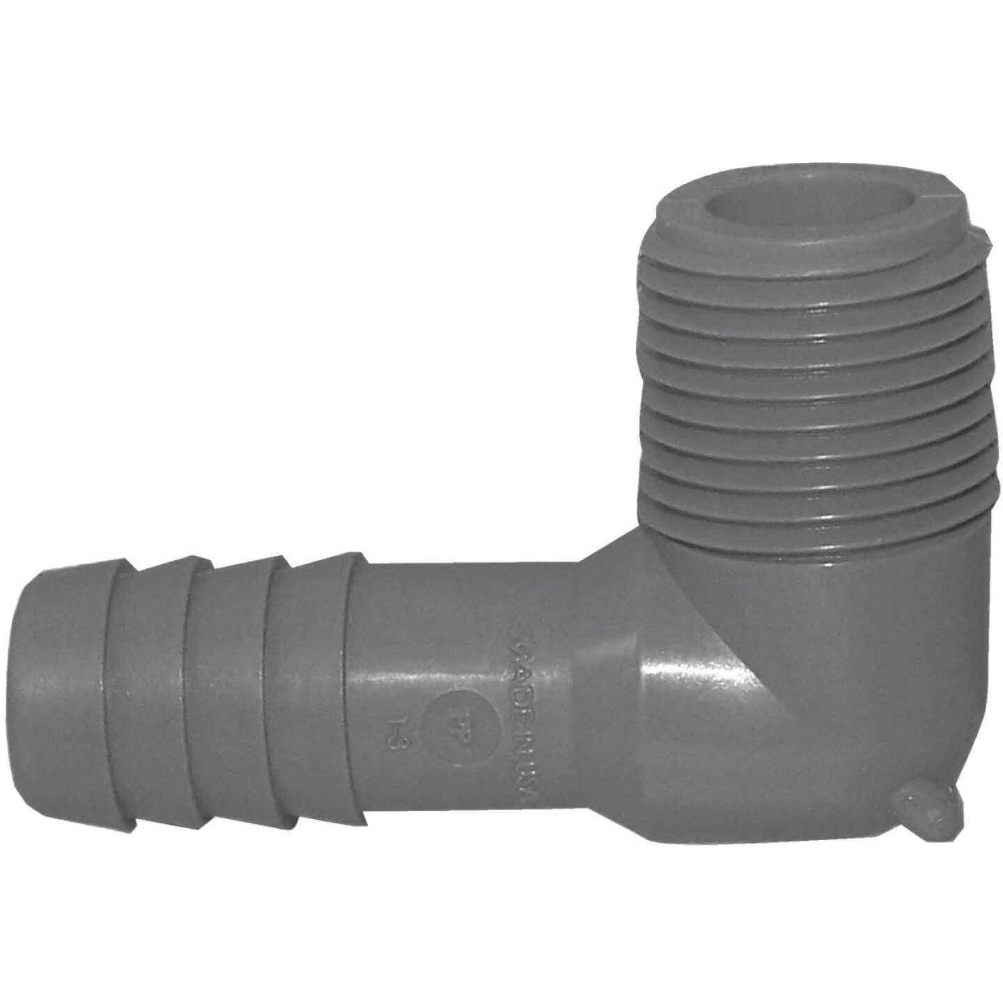 Boshart 1/2 In. Male 90 Deg. Polypropylene Insert Elbow (1/4 Bend) Image 1