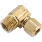 Anderson Metals 1/2 In. x 1/2 In. Male 90 Deg. Compression Brass Elbow (1/4 Bend) Image 1