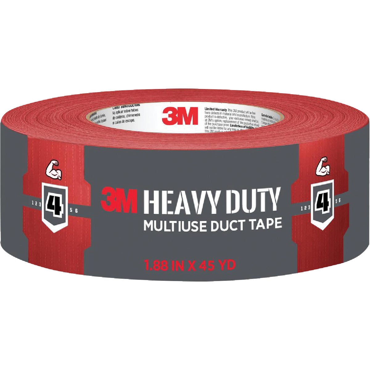 3M 1.88 In. x 45 Yd. Heavy Duty Duct Tape, Red