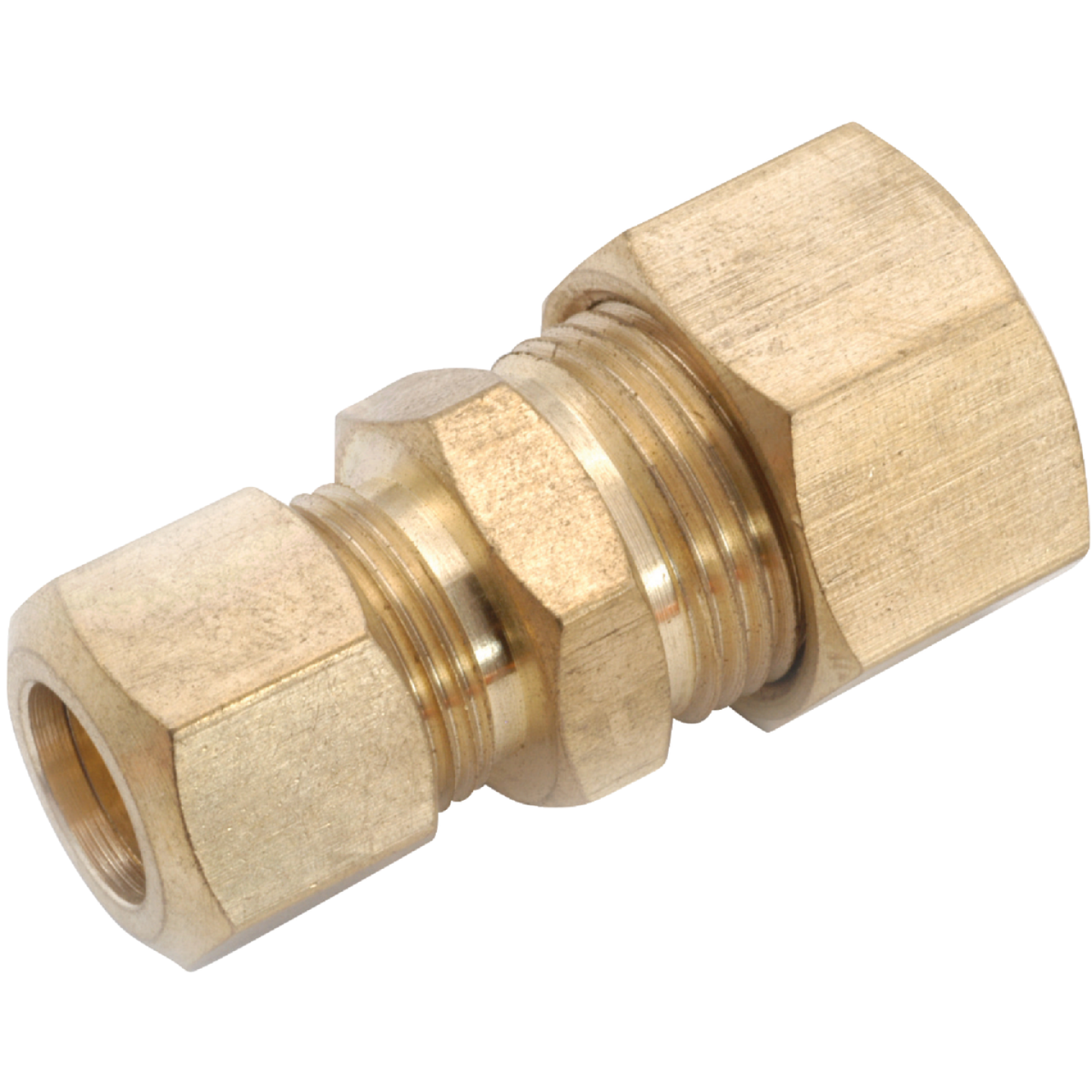 Anderson Metals 3/8 In. x 1/4 In. Brass Low Lead Compression Union Image 1