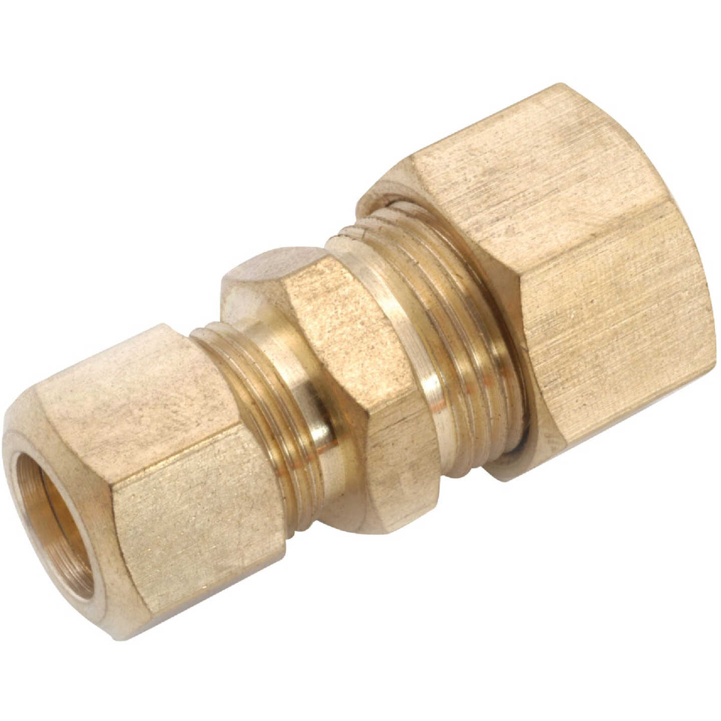 Anderson Metals 1/2 In. x 3/8 In. Brass Low Lead Compression Union Image 1