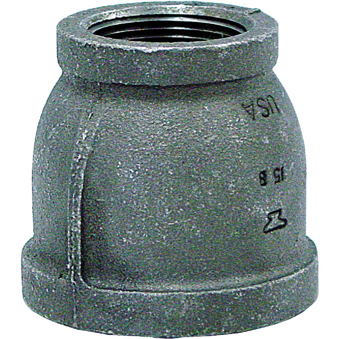 Anvil 1-1/2 In. x 1 In. Malleable Black Iron Reducing Coupling Image 1