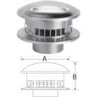 SELKIRK RV 4 In. x 8 In. x 4-1/4 In. Gas Vent Cap Image 1
