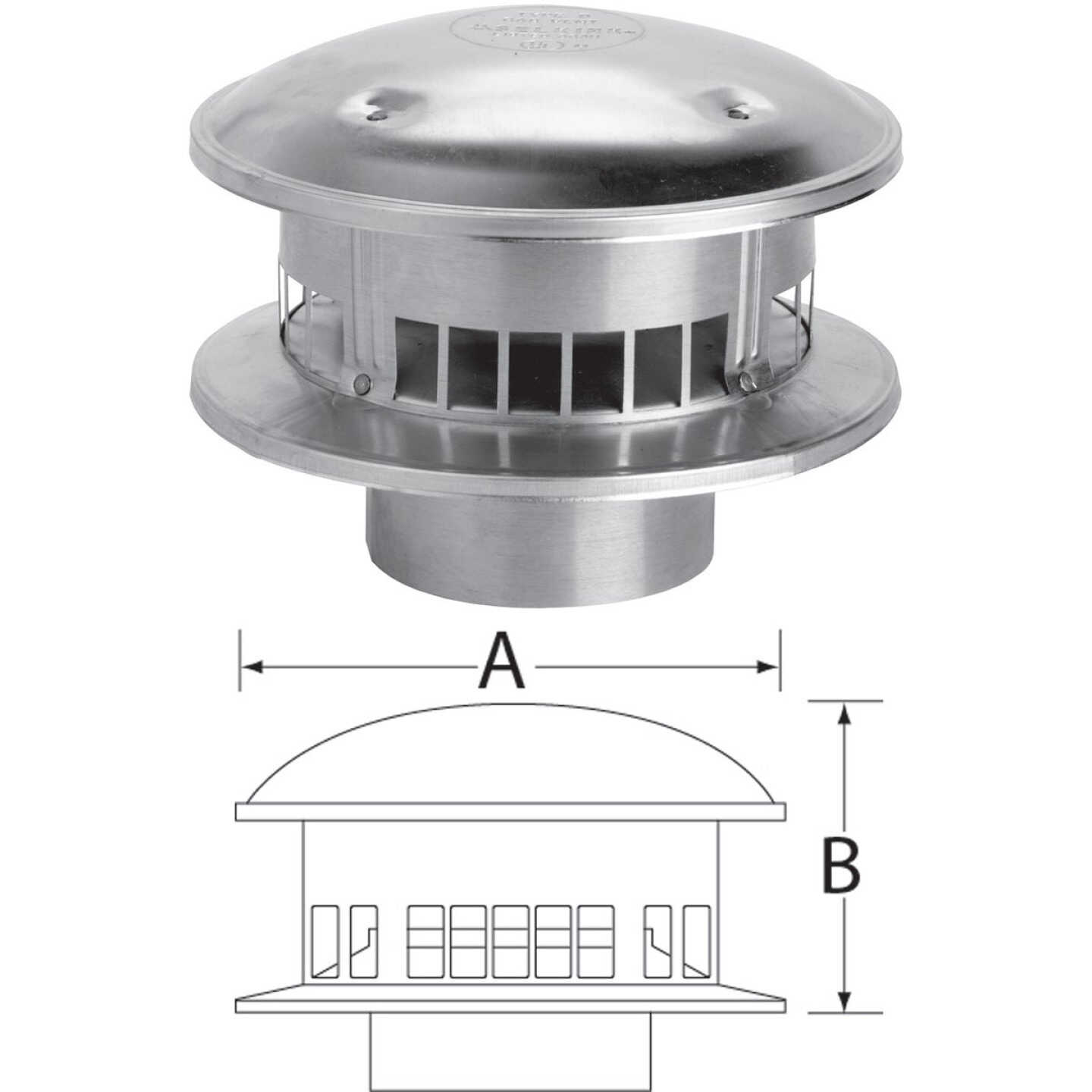 SELKIRK RV 6 In. x 12 In. x 6-1/4 In. Gas Vent Cap Image 1