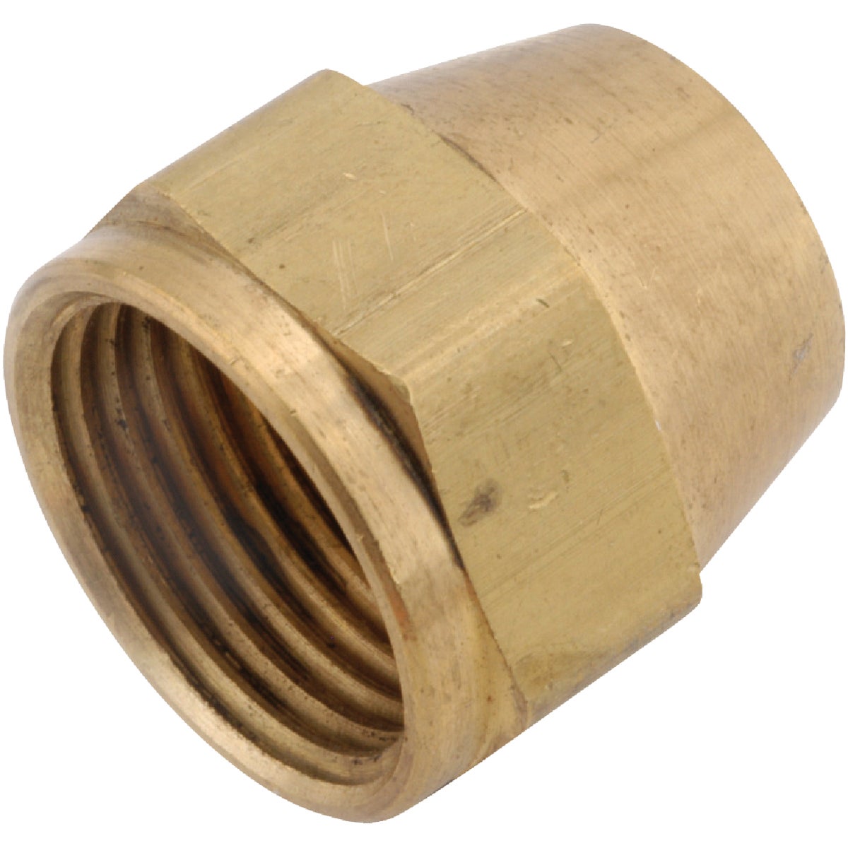 Anderson Metals 5/16 In. Brass Flare Short Nut Image 1