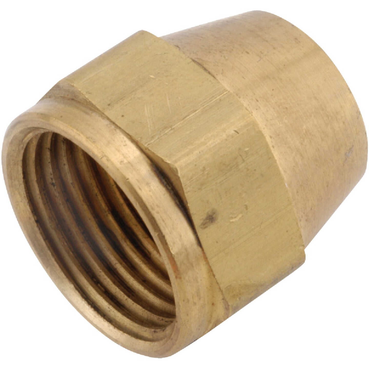 Anderson Metals 5/16 In. Brass Flare Short Nut Image 1