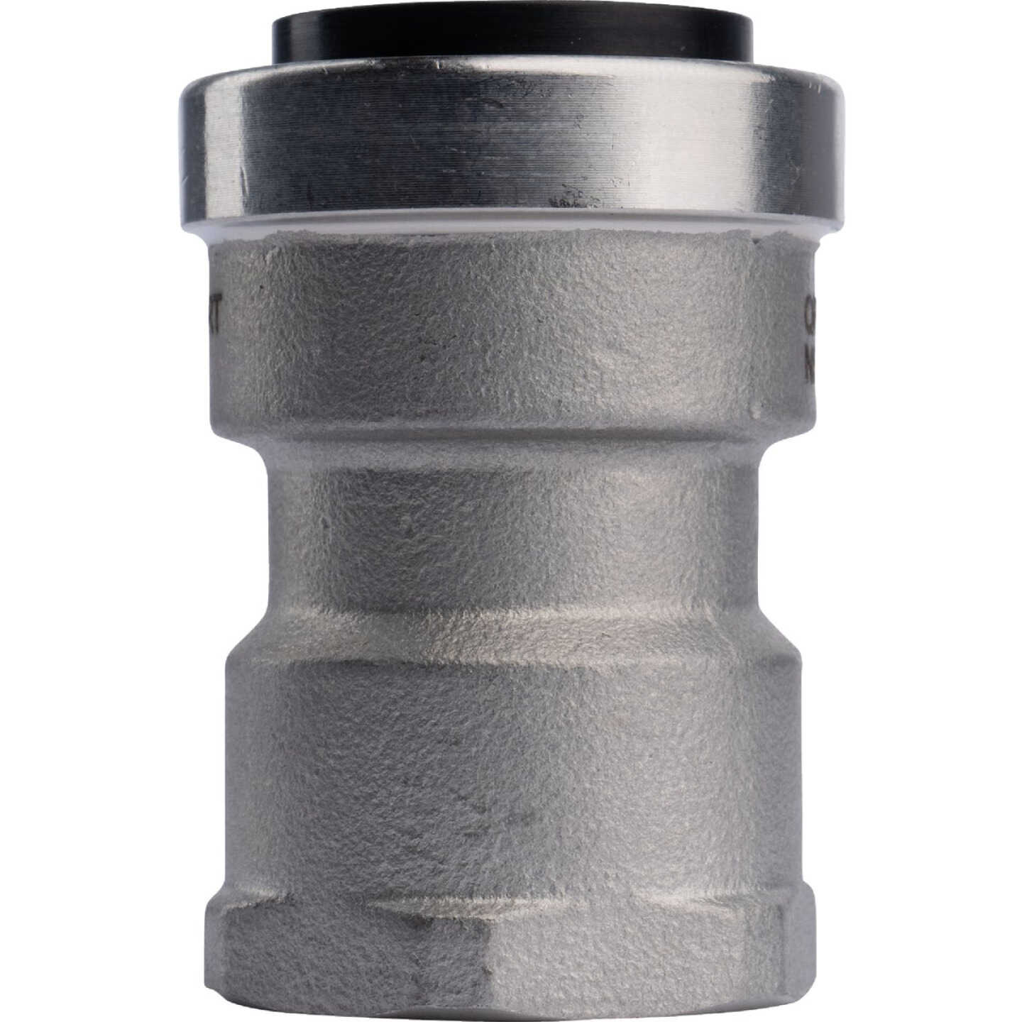 QuickFitting 3/4 In. Push-to-Connect x 3/4 In. FNPT Stainless Steel Straight Female Adapter Image 1