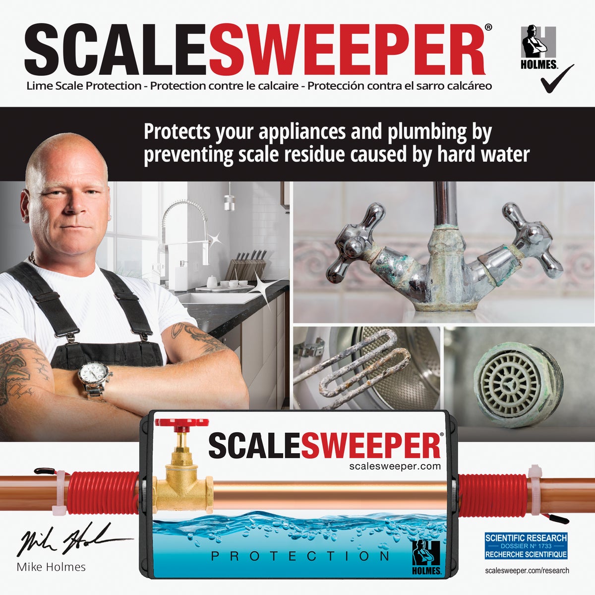 Scalesweeper Electronic Hard Water Conditioner & Water Descaler Image 7