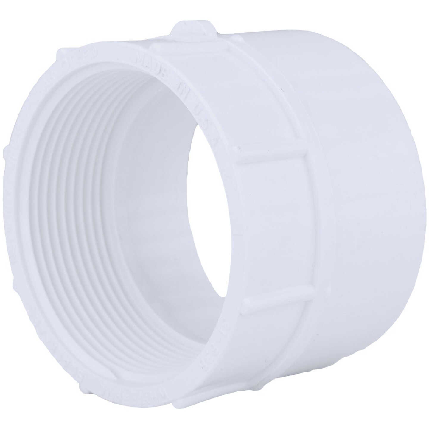 Charlotte Pipe 2 In. Hub x 2 In. FPT Schedule 40 DWV PVC Adapter Image 1