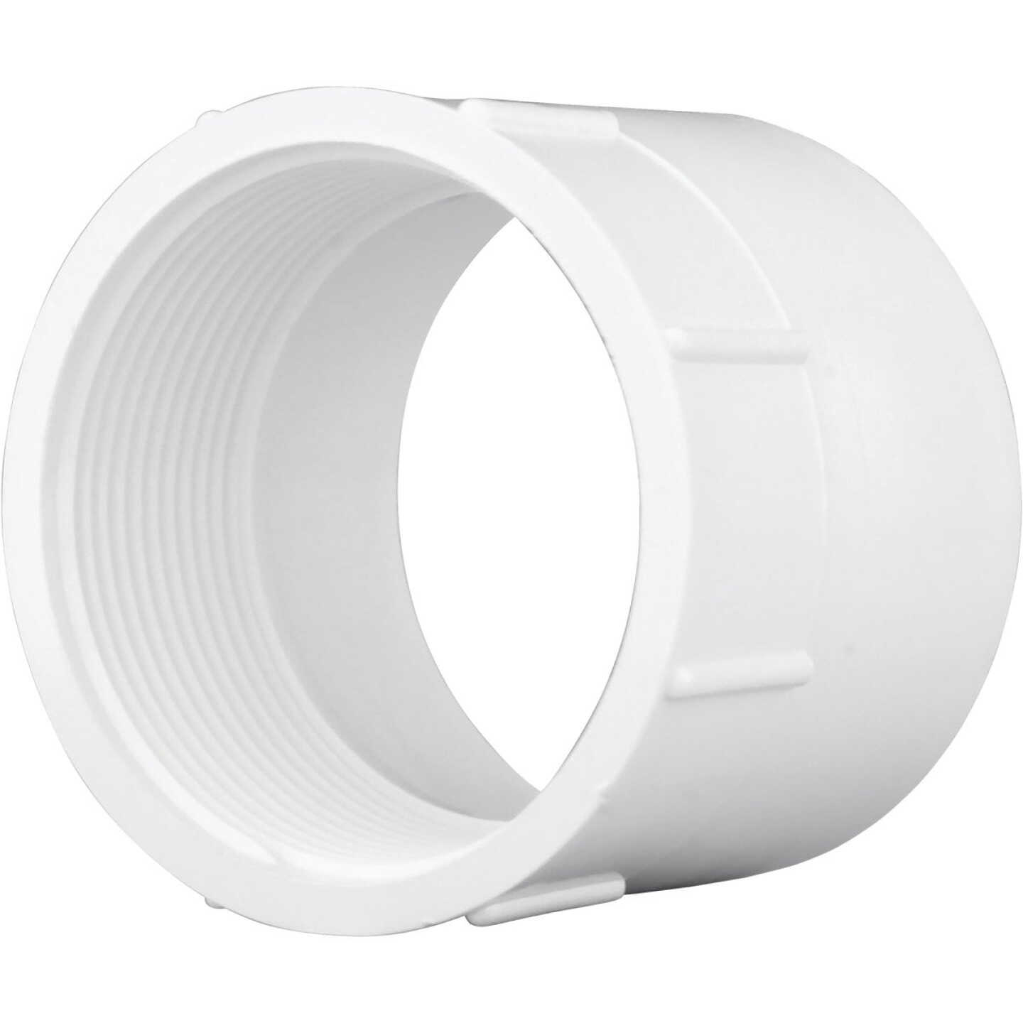 Charlotte Pipe 3 In. Hub x 3 In. FPT Schedule 40 DWV PVC Adapter Image 1