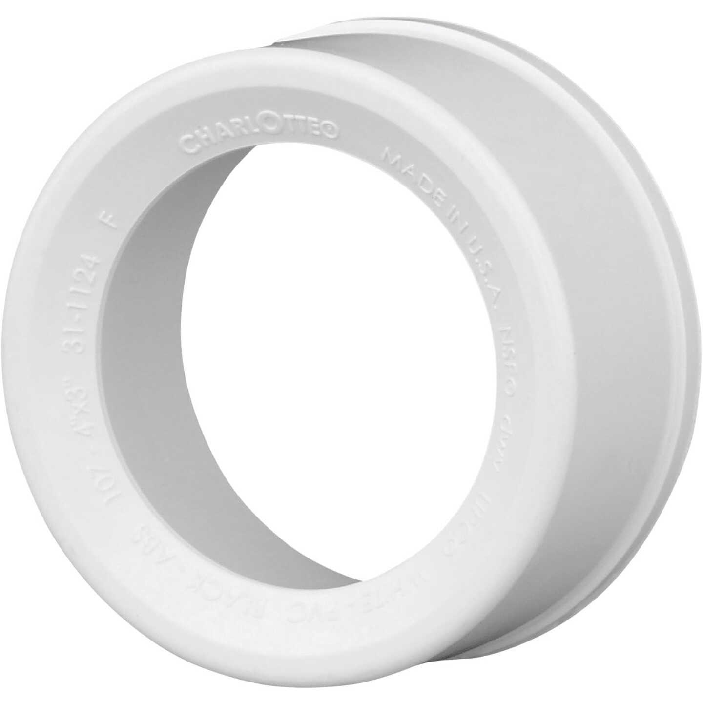 Charlotte Pipe 4 In. SPG x 3 In. Hub Schedule 40 DWV Reducing PVC Bushing Image 1