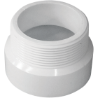 Charlotte Pipe 2 In. Hub x 2 In. MIP Schedule 40 DWV PVC Adapter Image 1