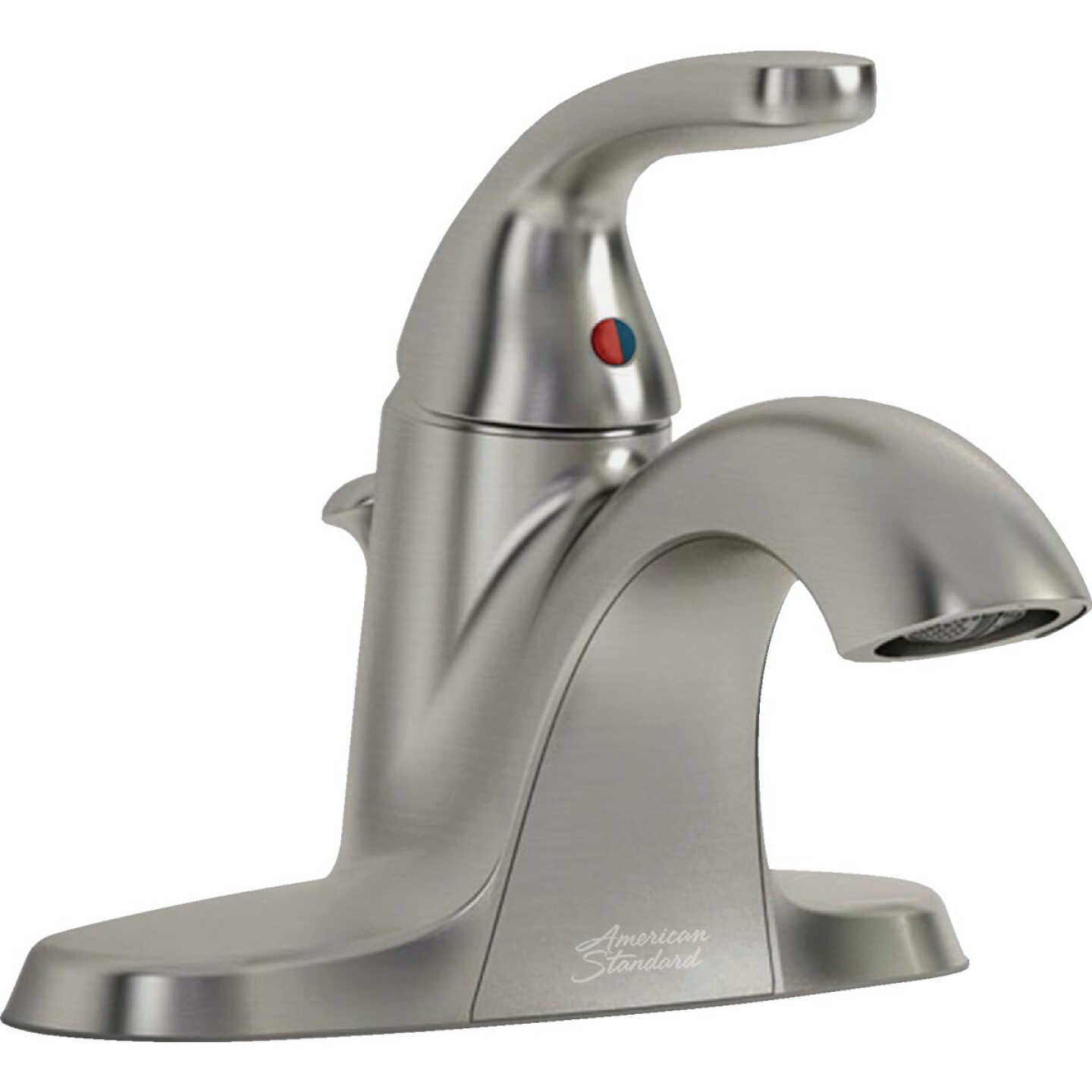 American Standard Cadet Brushed Nickel 1-Handle Lever 4 In. Centerset Bathroom Faucet with Pop-Up Image 1