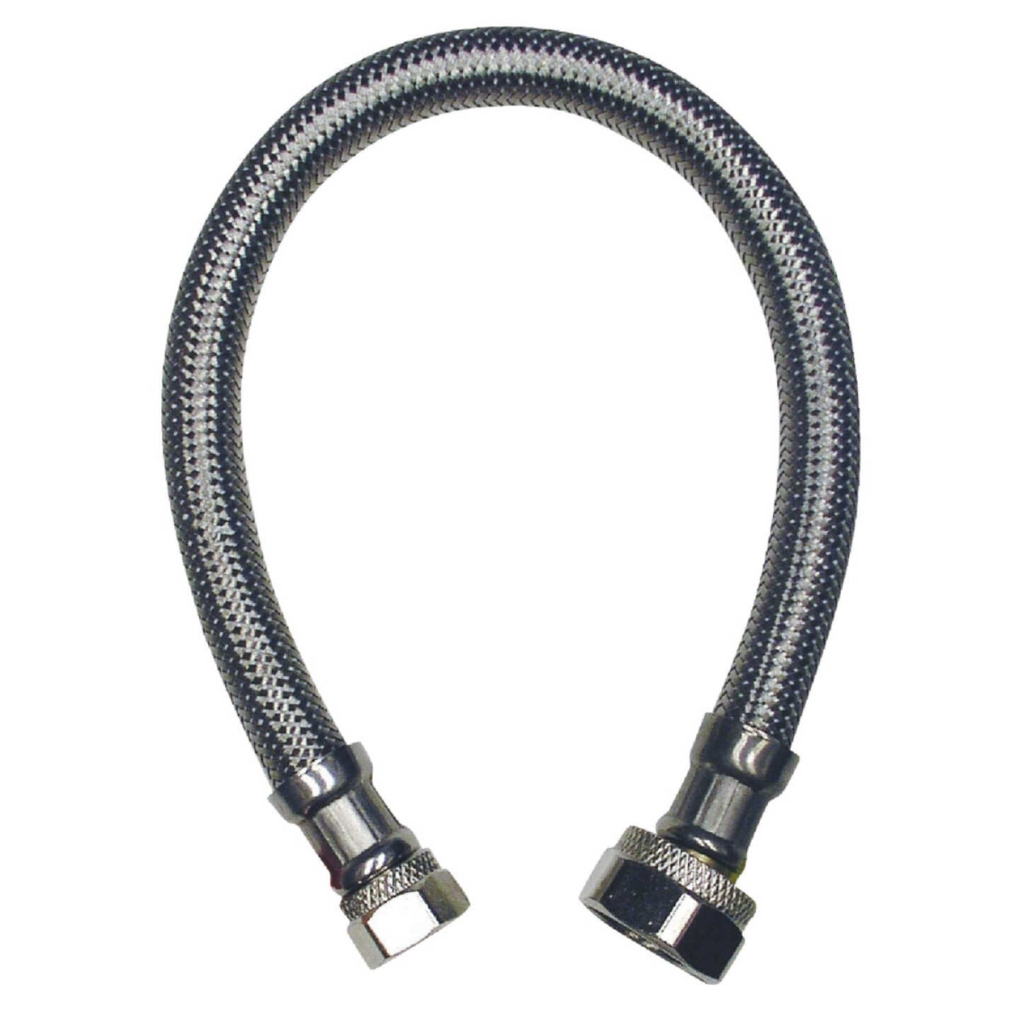 ProLine 3/8 In. FL x 1/2 In. FIP X 20 In. L. Braided Stainless Steel Faucet Supply Line Image 1