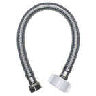 ProLine 3/8 In. FL x 7/8 In. BC x 12 In. Braided Stainless Steel Toilet Supply Line Image 1