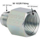 Dormont 3/8 In. OD Flare x 1/2 In. FIP Zinc-Plated Carbon Steel Adapter Gas Fitting Image 1