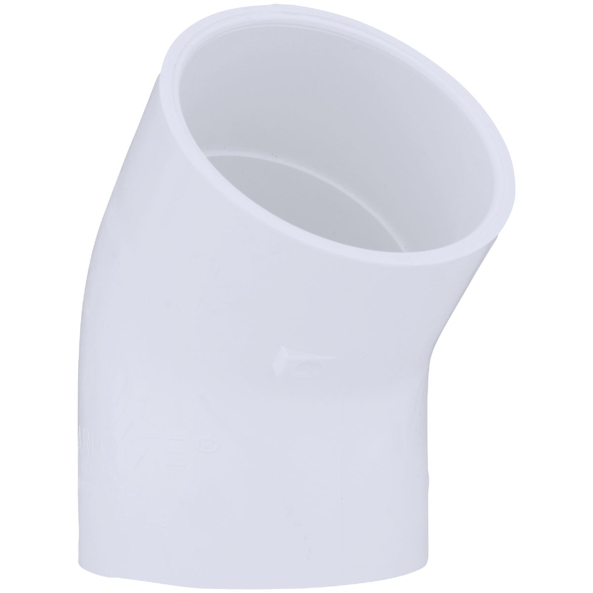 Charlotte Pipe 3 In. Slip x Slip Schedule 40 45 Deg. PVC Elbow (1/8 Bend) Image 1
