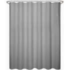 Zenna Home 70 In. x 72 In. Steel Gray Luxury Spa Waffle Shower Curtain Image 2