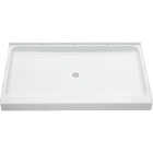 Sterling Ensemble 60 In. W x 34 In. D Center Drain Shower Pan in White Image 4