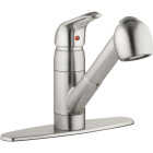 Homepointe PVD Single Loop Handle Pull, Brushed Nickel Image 1