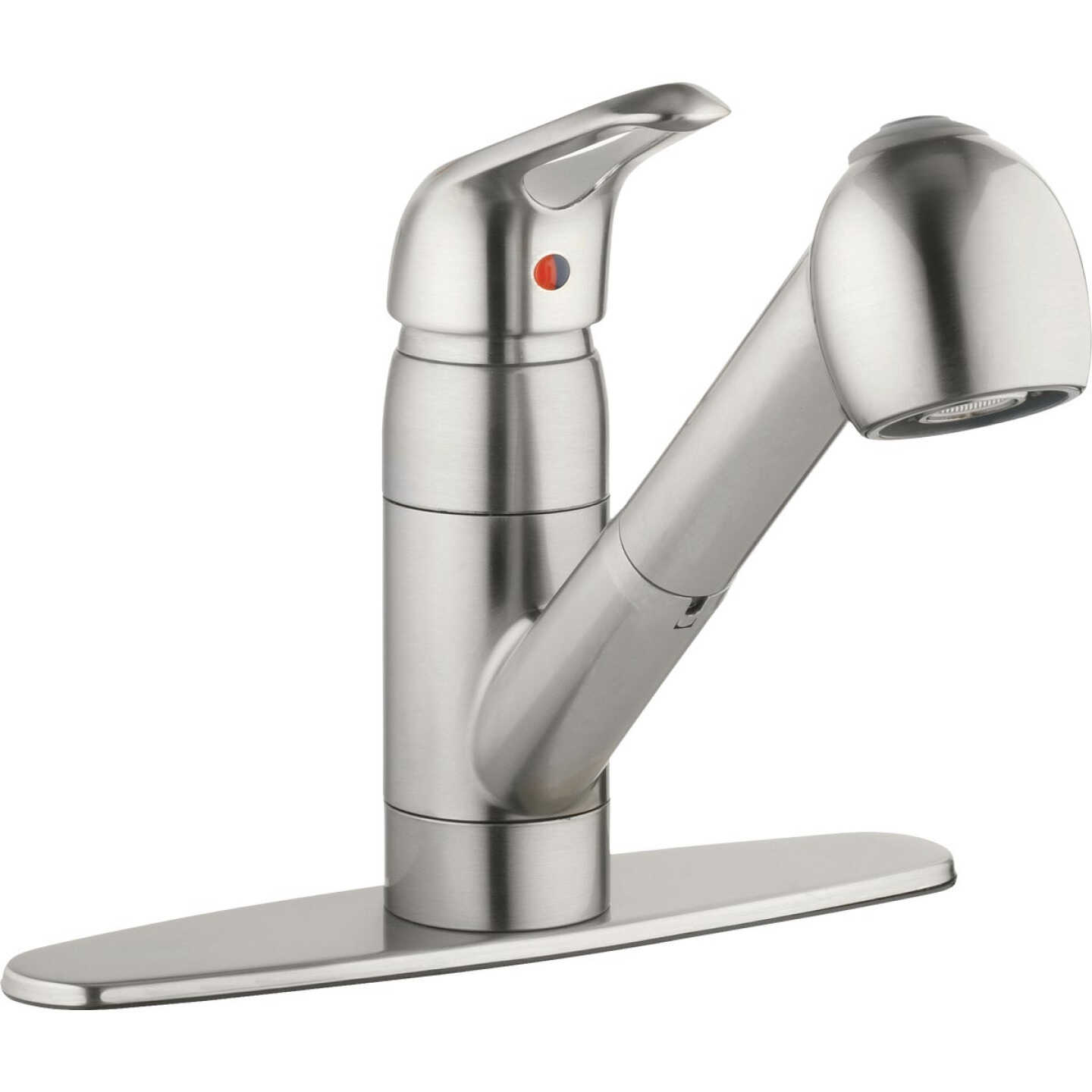 Homepointe PVD Single Loop Handle Pull, Brushed Nickel Image 1