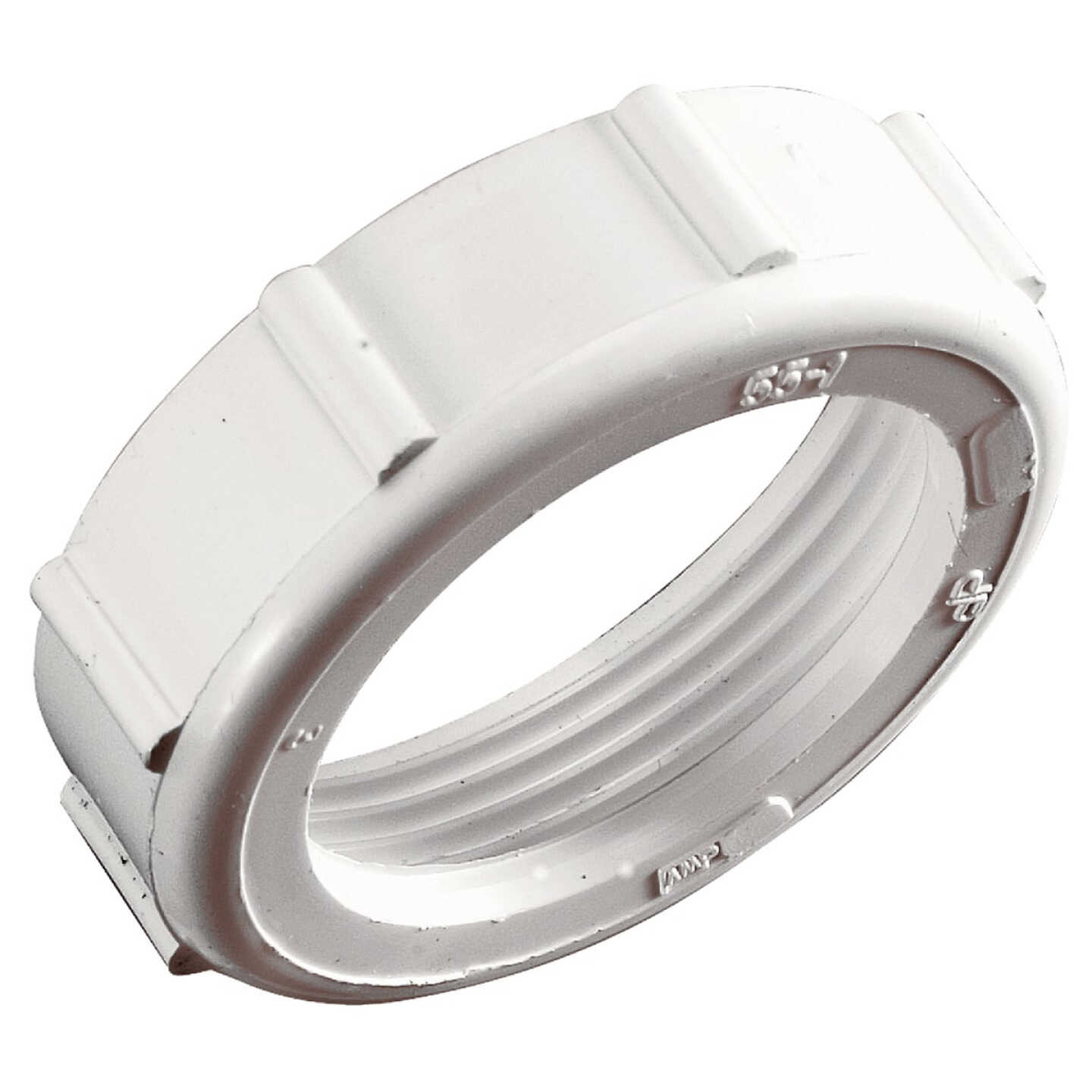 Do it Best 1-1/4 In. White Plastic Slip Joint Nut Image 1