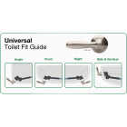 Fluidmaster Perfect Fit Premium Brushed Nickel Tank Lever with Plastic Telescoping Arm Image 3