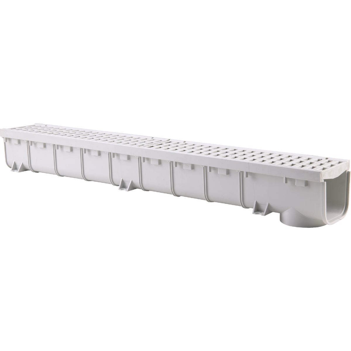 NDS 5 In. x 39-3/4 In. Gray Polypropylene Pro Series Channel Drain Image 1