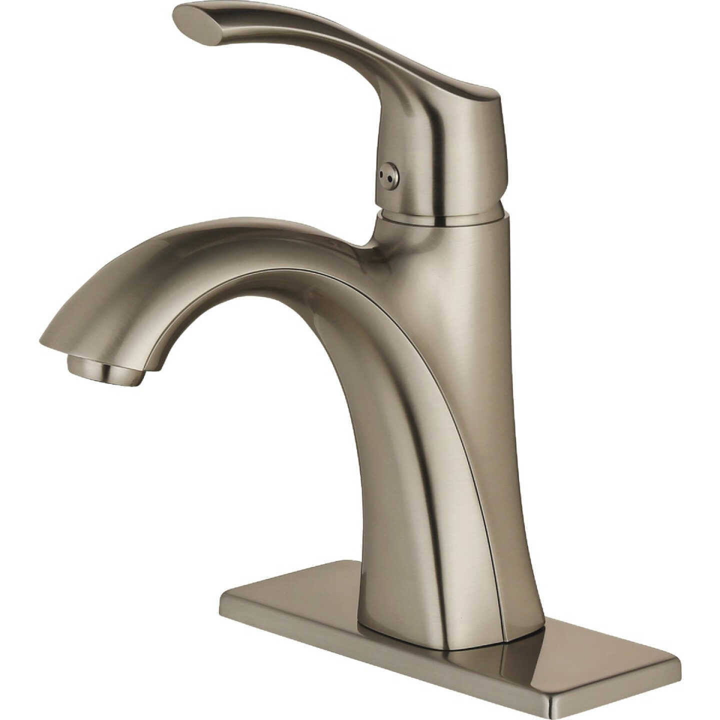 Compass Manufacturing 3162BN Brushed Nickel 1-Handle Bathroom Faucet With Popup Image 1