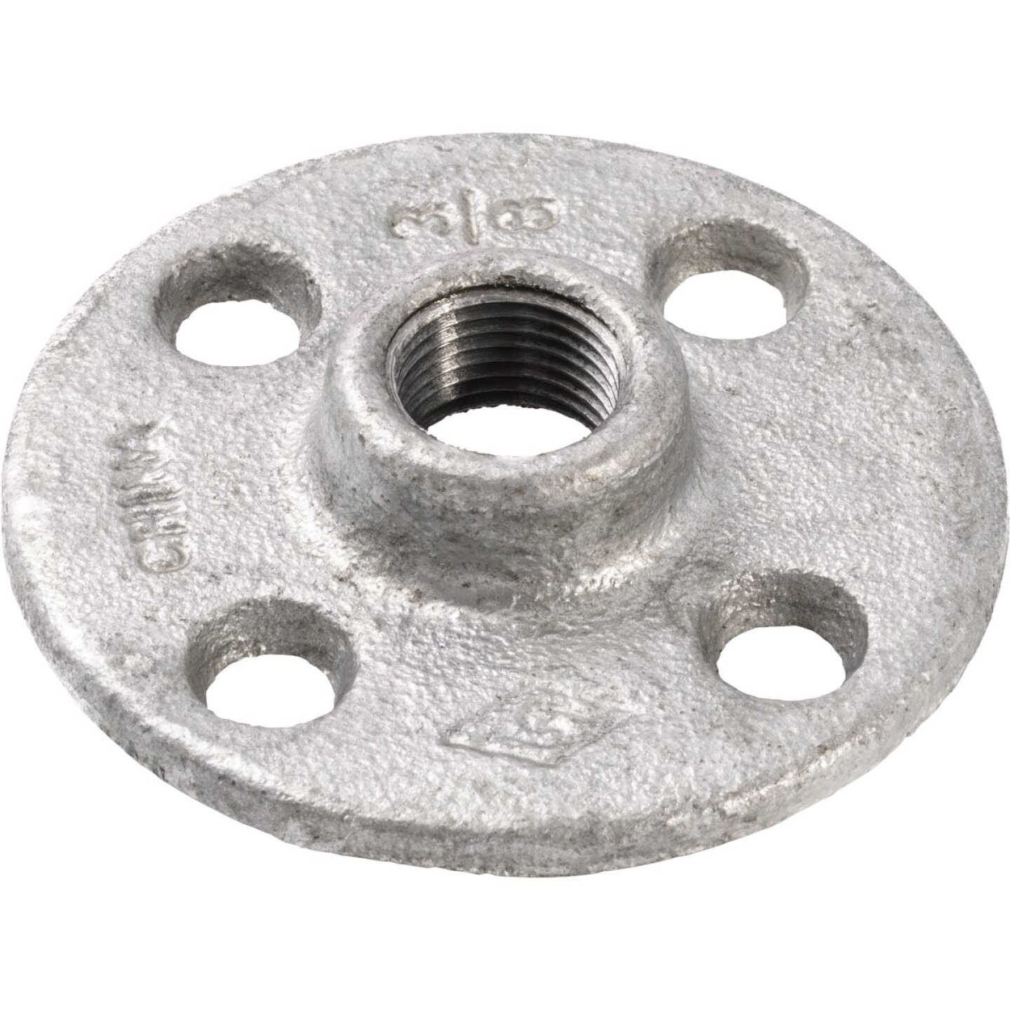 Southland 3/8 In. Galvanized Malleable Iron Floor Flange Fitting Image 1