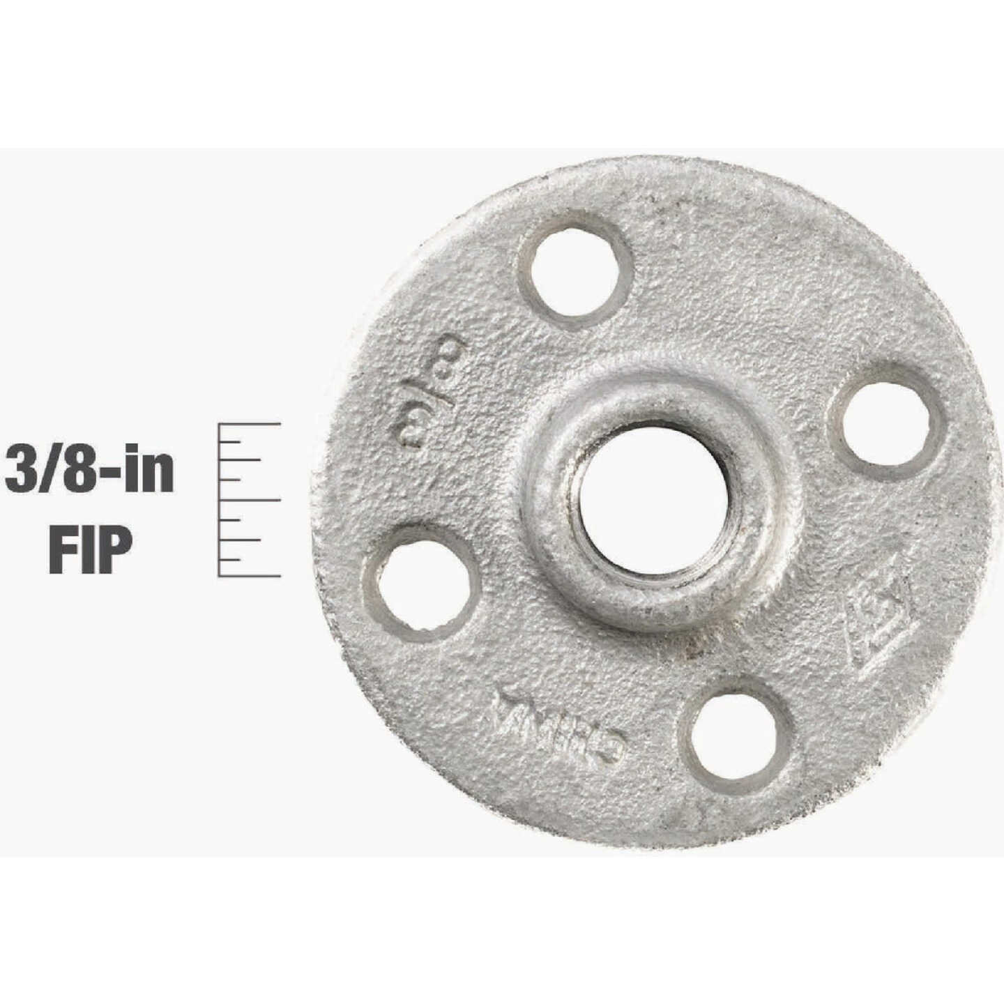 Southland 3/8 In. Galvanized Malleable Iron Floor Flange Fitting Image 4