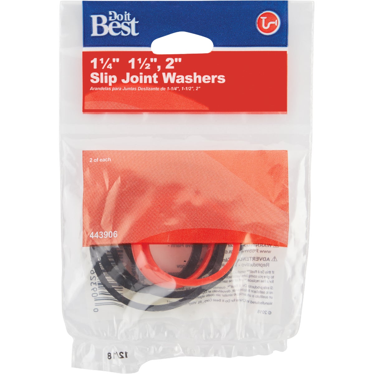 Do it Best Assorted Rubber Slip Joint Washers (6-Pack) Image 2