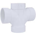 Charlotte Pipe 4 In. Double Sanitary DWV PVC Tee Image 1