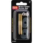 Do it Best 1/4 In. x 2-1/2 In. Solid Brass Toilet Screws Image 2