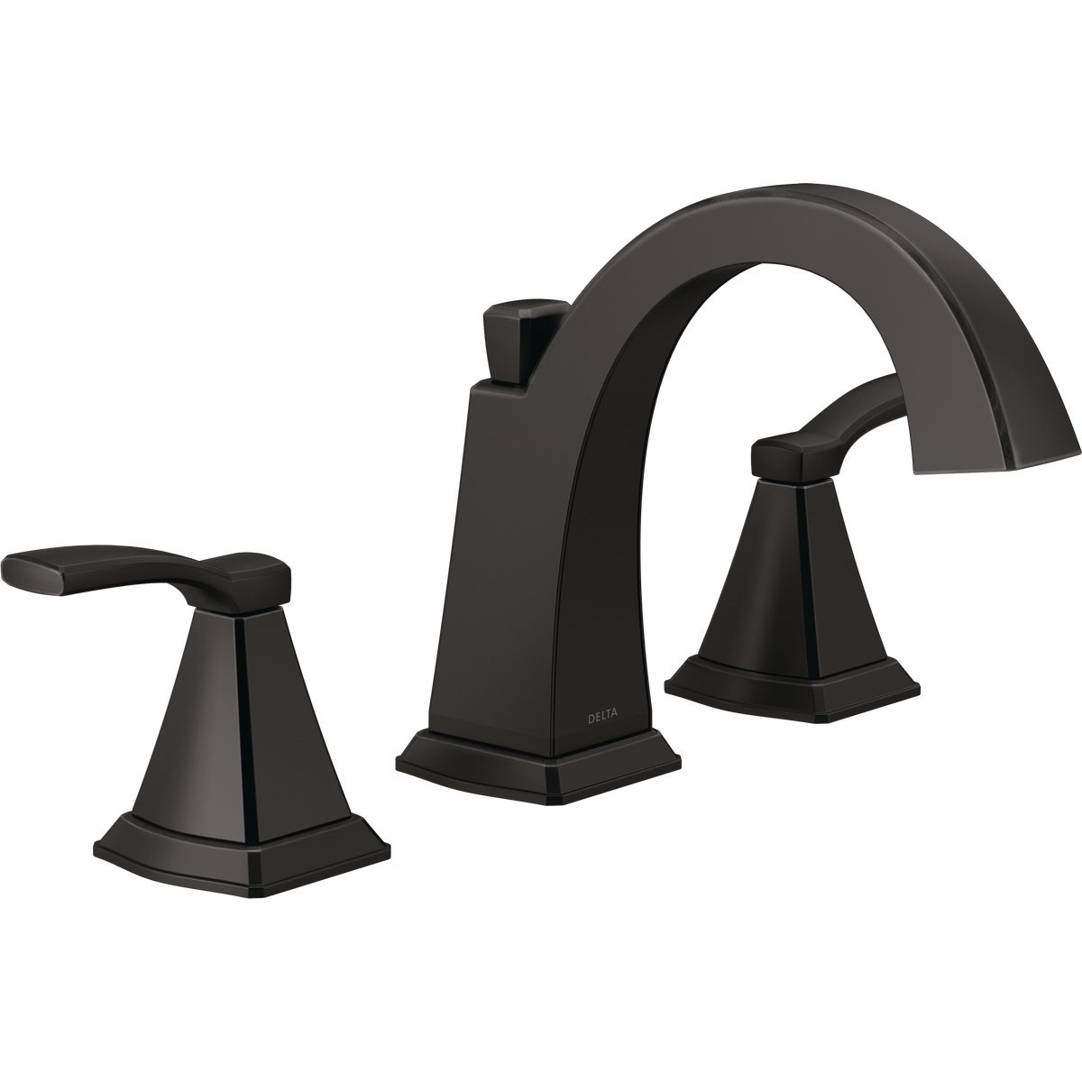 Delta Flynn 2-Handle Widespread Bathroom Faucet, Matte Black