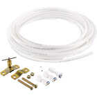 Homewerks 1/4 In. x 25 Ft. Push-to-Connect Brass Poly Ice Maker Kit Includes Saddle Valve and Fittings Image 1