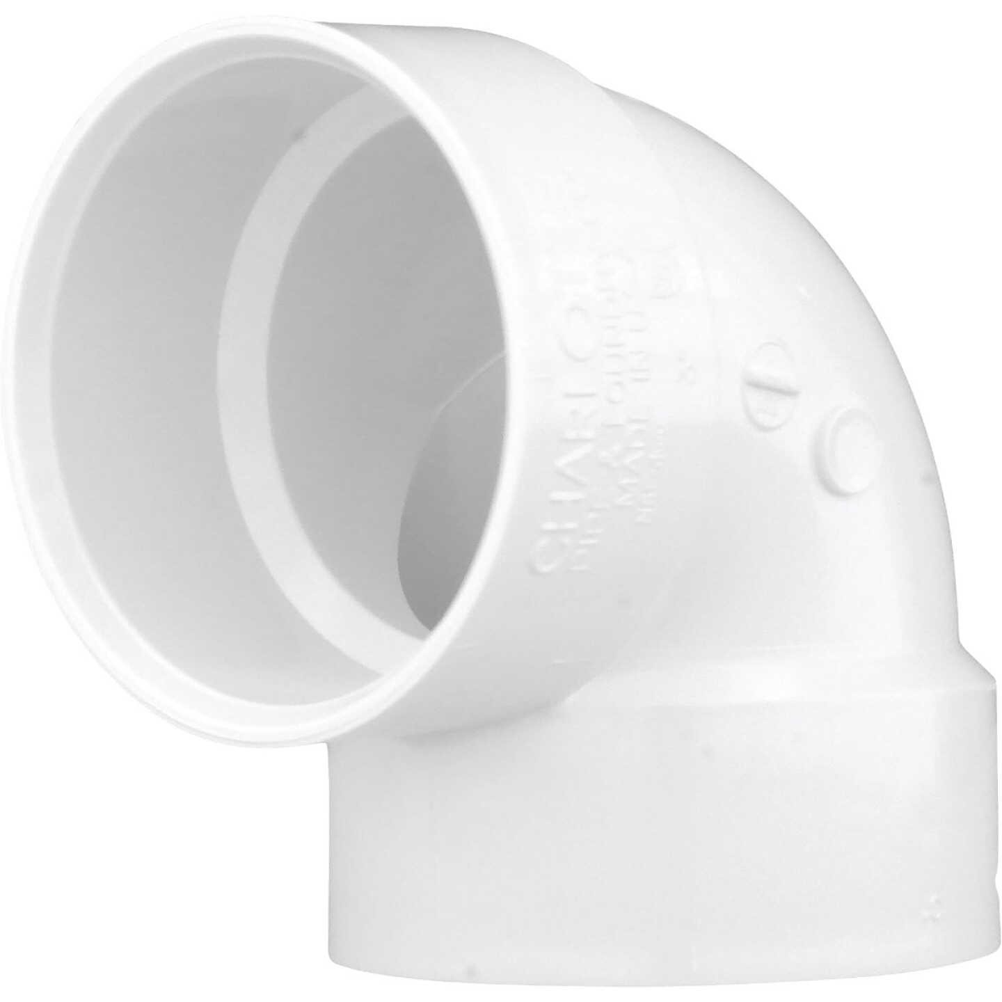 Charlotte Pipe 3 In. Schedule 40 90 Deg. DWV PVC Vent Elbow (1/4 Bend) Image 1