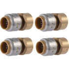 SharkBite 1/2 In. x 1/2 In. FNPT Straight Brass Push-to-Connect Female Adapter (4-Pack) Image 1