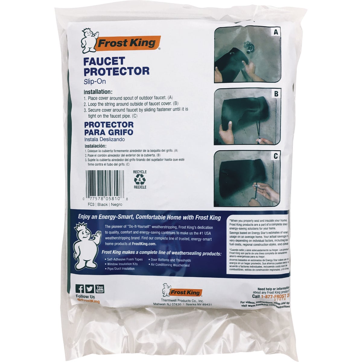 Frost King Padded Sock Outdoor Faucet Cover Image 6