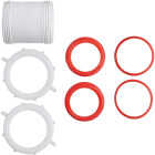 Keeney 1-1/2 In. White Polypropylene Straight Extension Coupling Image 5