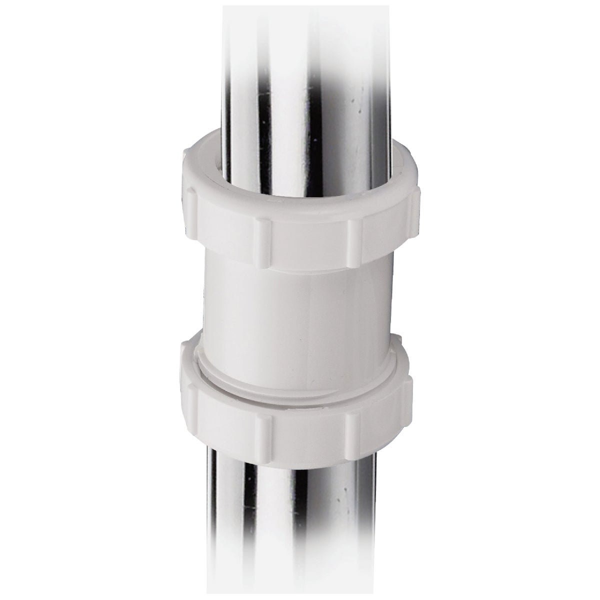 Keeney 1-1/2 In. White Polypropylene Straight Extension Coupling Image 2