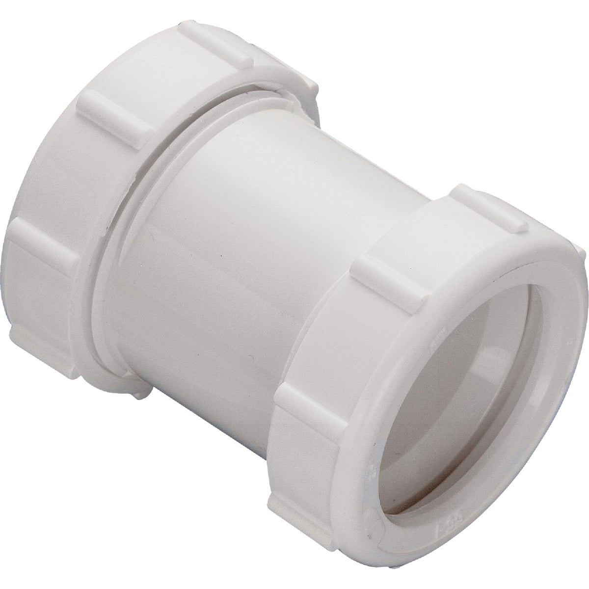 Keeney 1-1/2 In. White Polypropylene Straight Extension Coupling Image 4