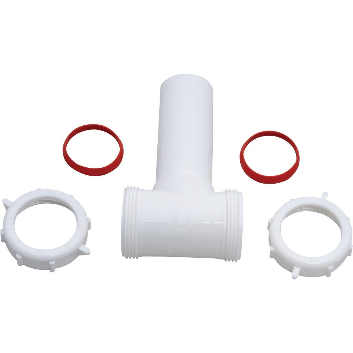 Keeney 1-1/2 In. White Polypropylene Center Outlet Tee Image 5
