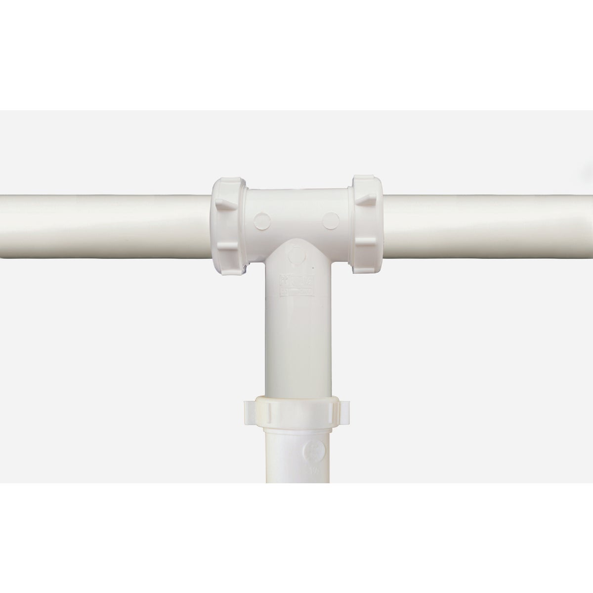 Keeney 1-1/2 In. White Polypropylene Center Outlet Tee Image 2