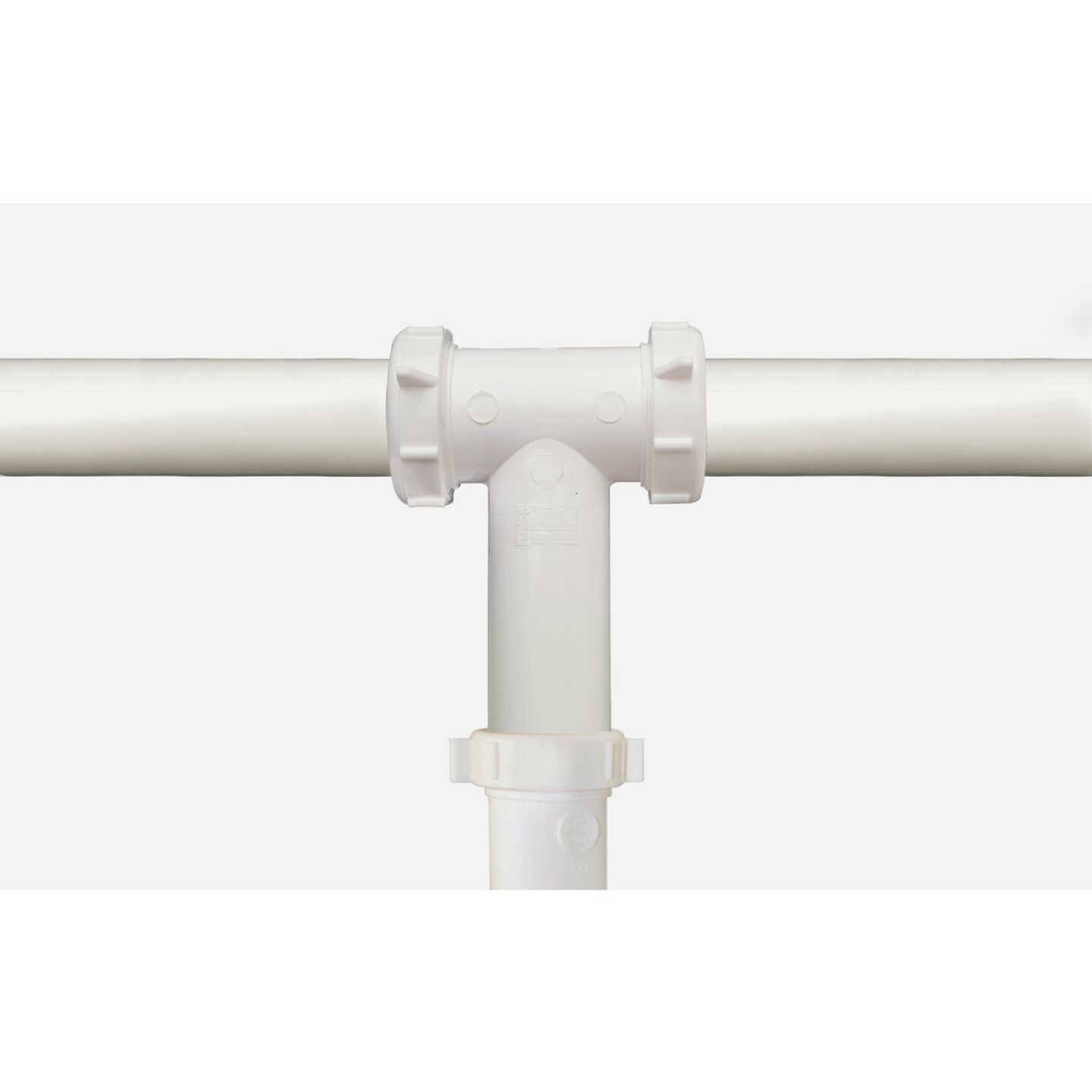 Keeney 1-1/2 In. White Polypropylene Center Outlet Tee Image 2