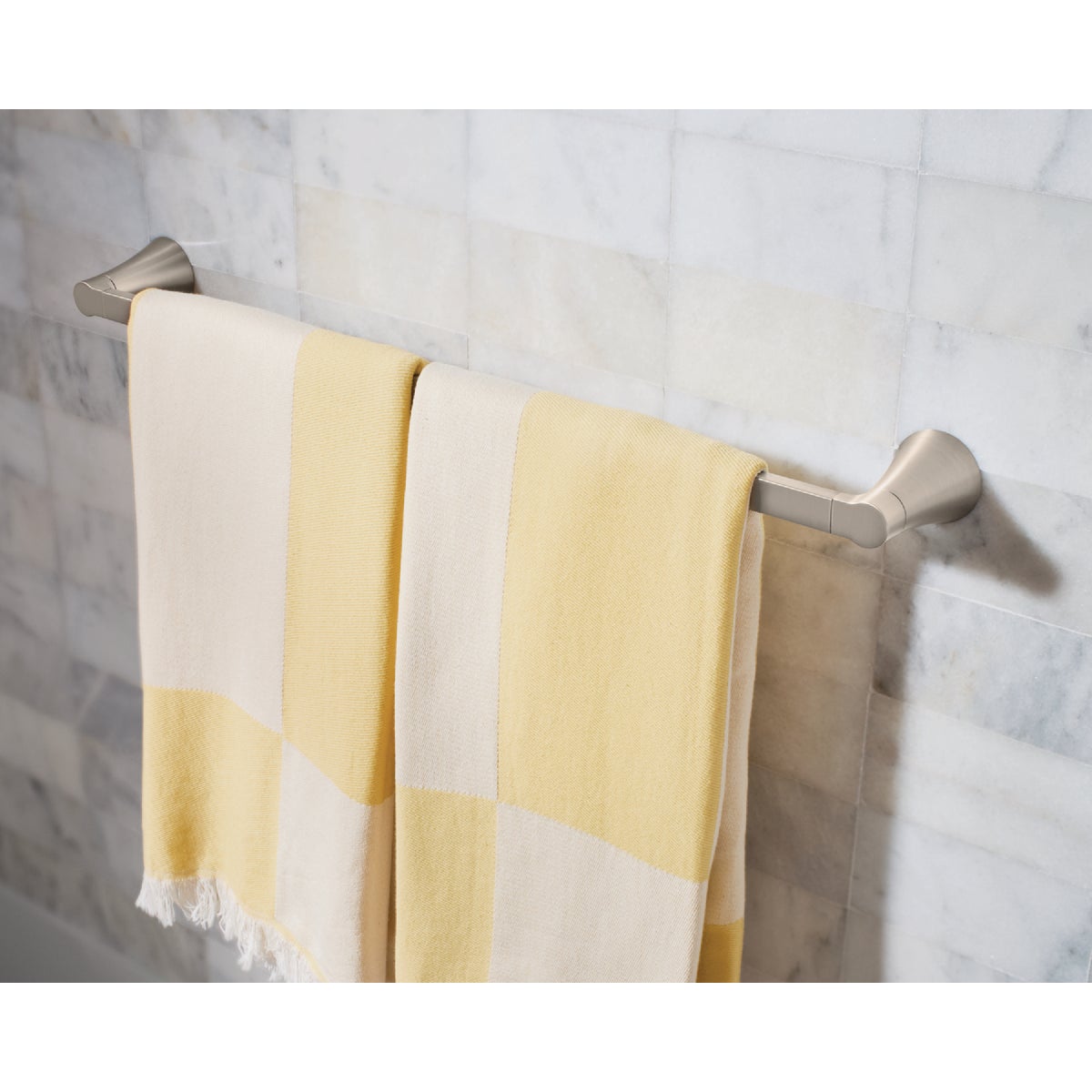 Moen Mikah 24 In. Brushed Nickel Towel Bar Image 2