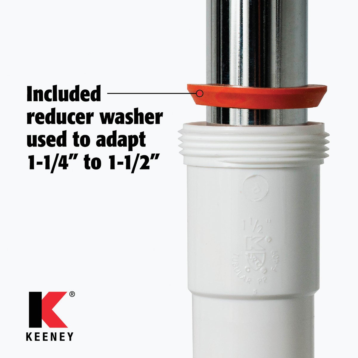 Plumb Pak 1-1/2 In. or 1-1/4 In. White Plastic J-Bend Image 2